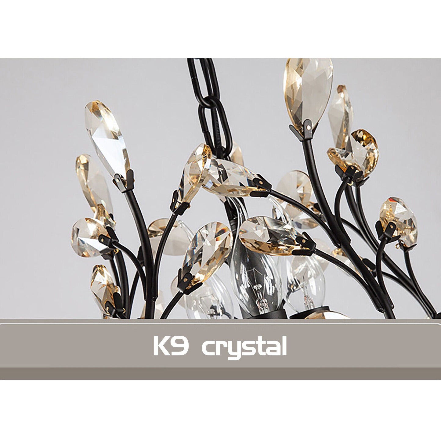 Rose Crystal Dining Room Chandelier