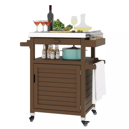 Remi Small Outdoor Bar Cart