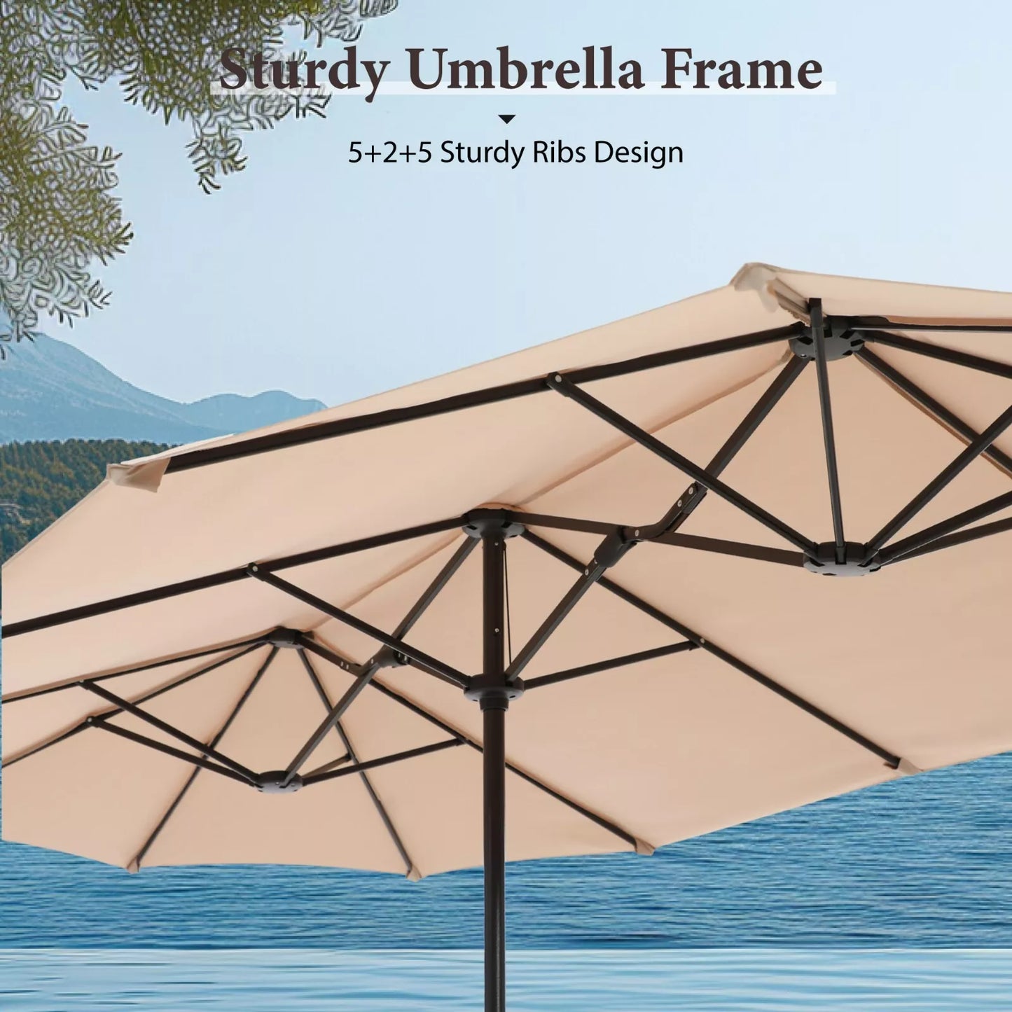 13FT Outdoor Patio Large Umbrella