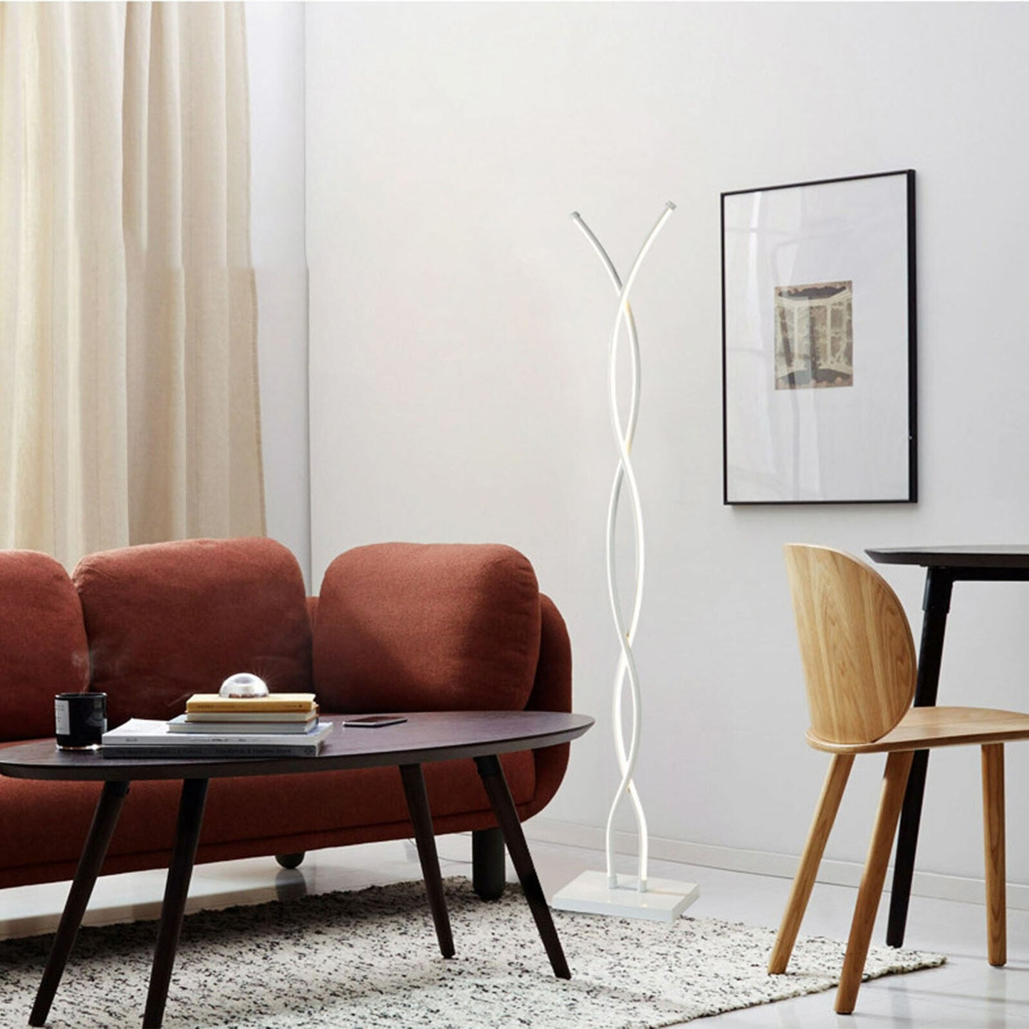 Modern Twist Living Room Floor Lamp