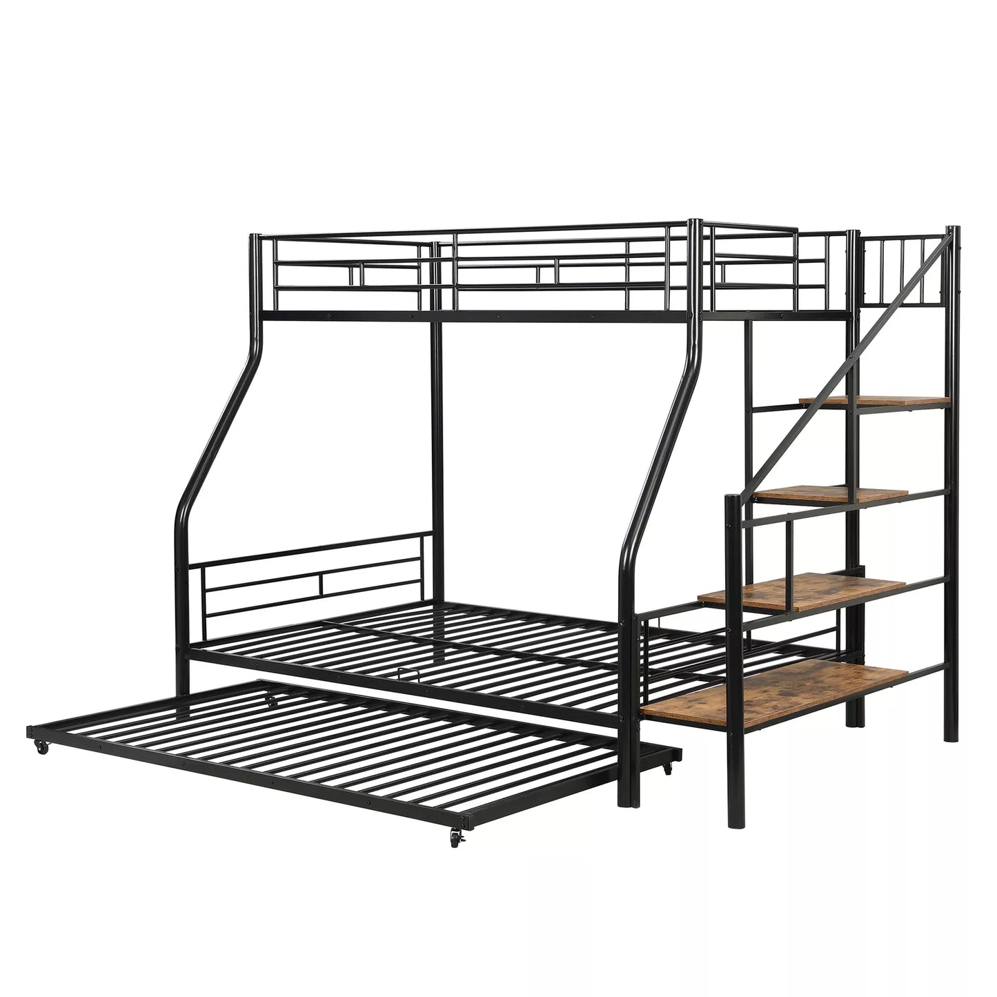 Lila Twin Over Full Adults Bunk Bed With Stairs