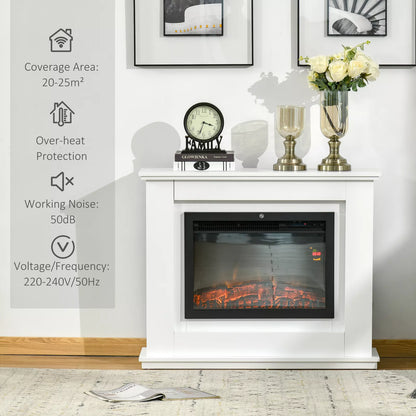 Zoe Free Standing Electric Stove Fire With Mantel