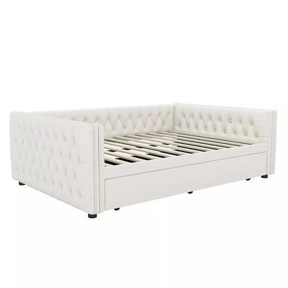 Monty Full Upholstered Trundle Daybed