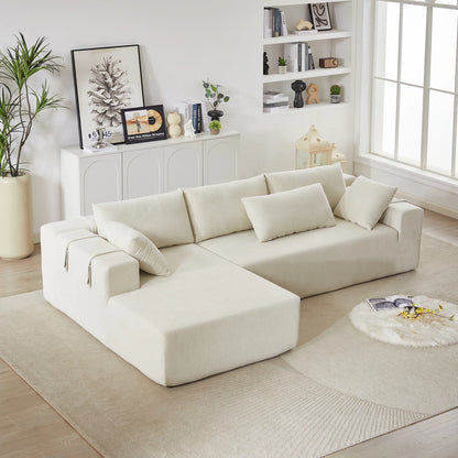 Modern Modular L Shaped Sectional Sleeper Couch