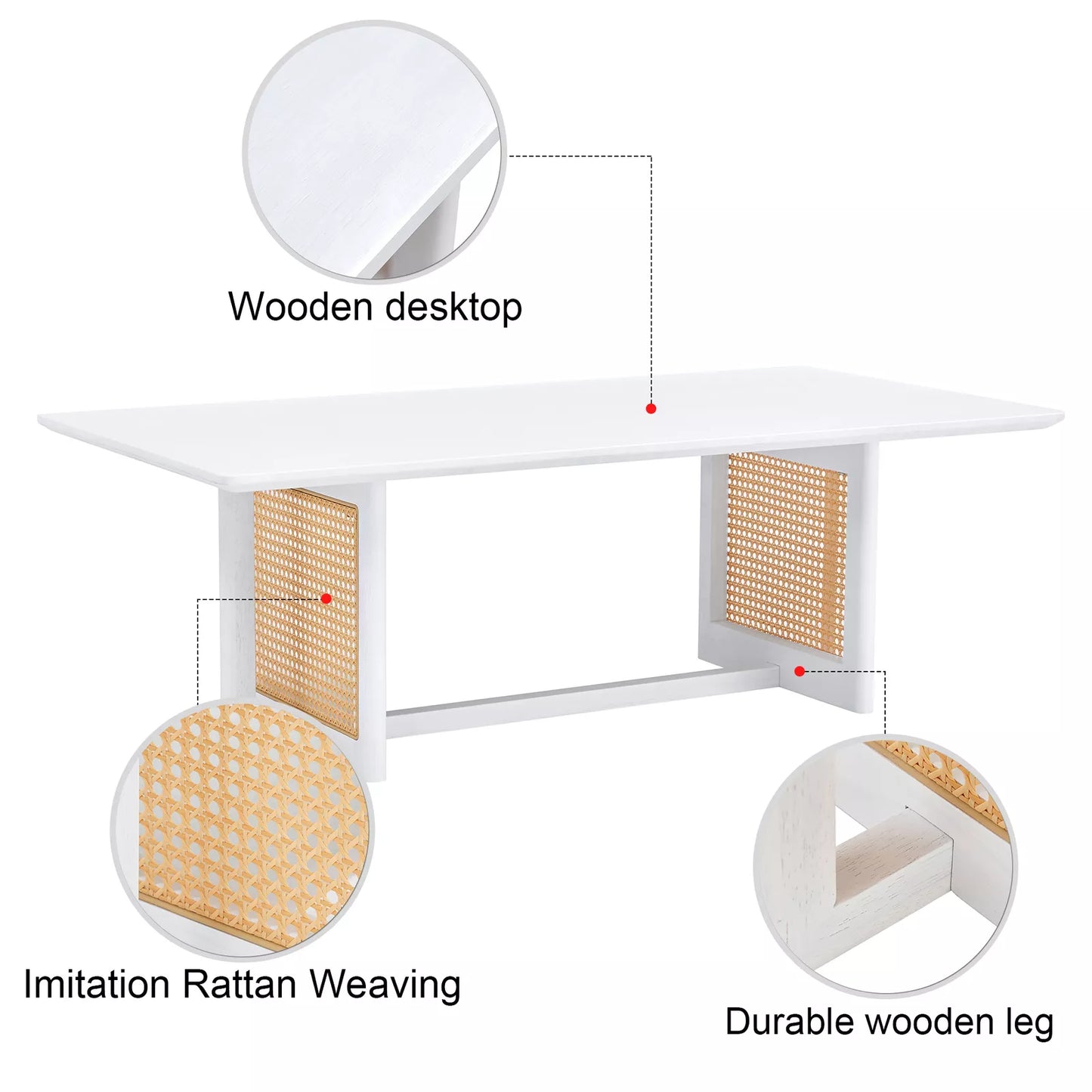 West Rattan Coffee Table