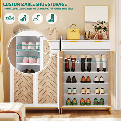 Medina Narrow Entryway Shoe Cabinet