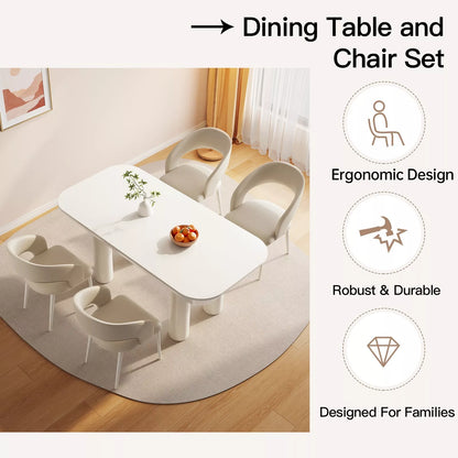 Aisha Modern Dining Table Set For 6