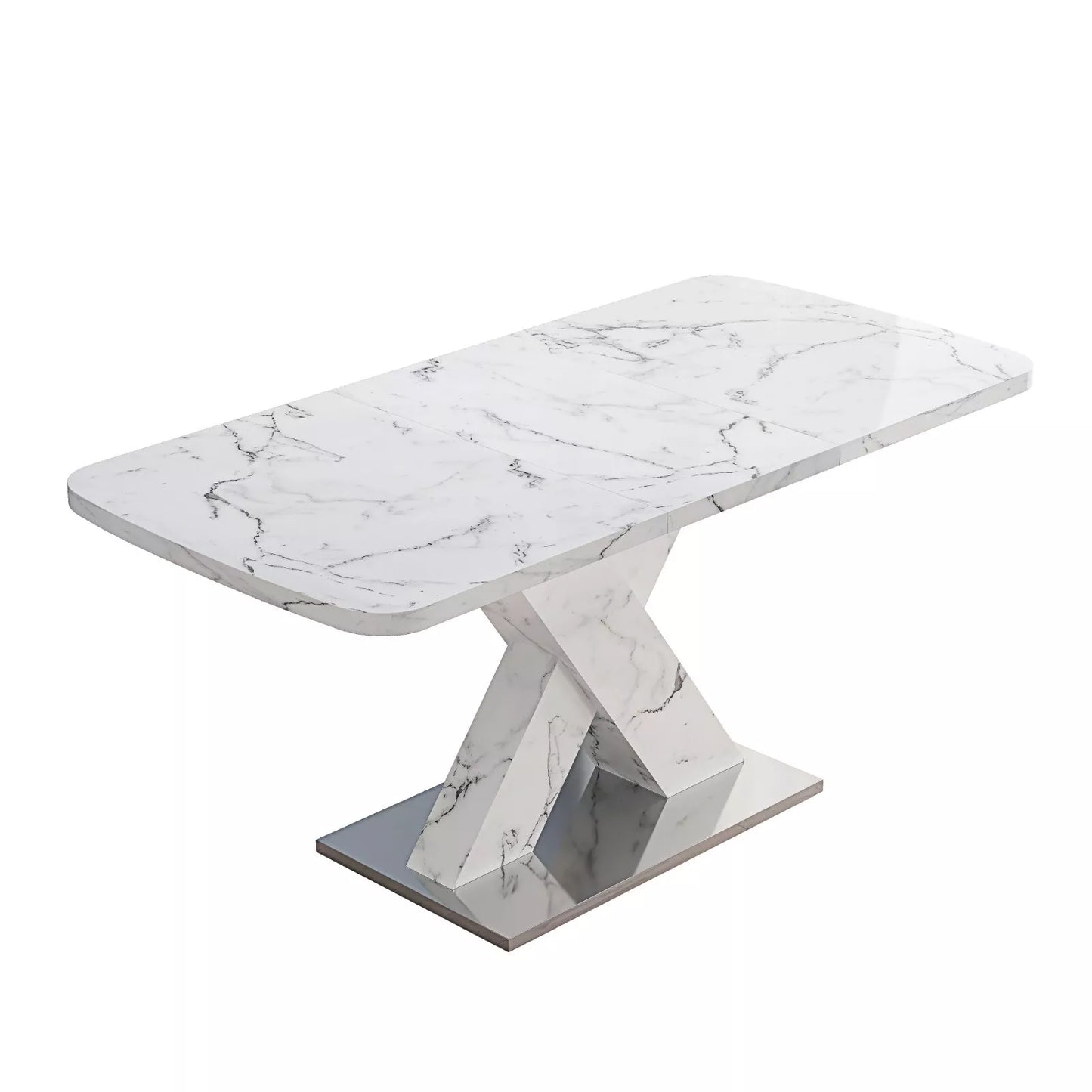 Lloyd Marble Extendable Dining Table For 6