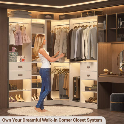 31" Walk In Closet System With Drawers