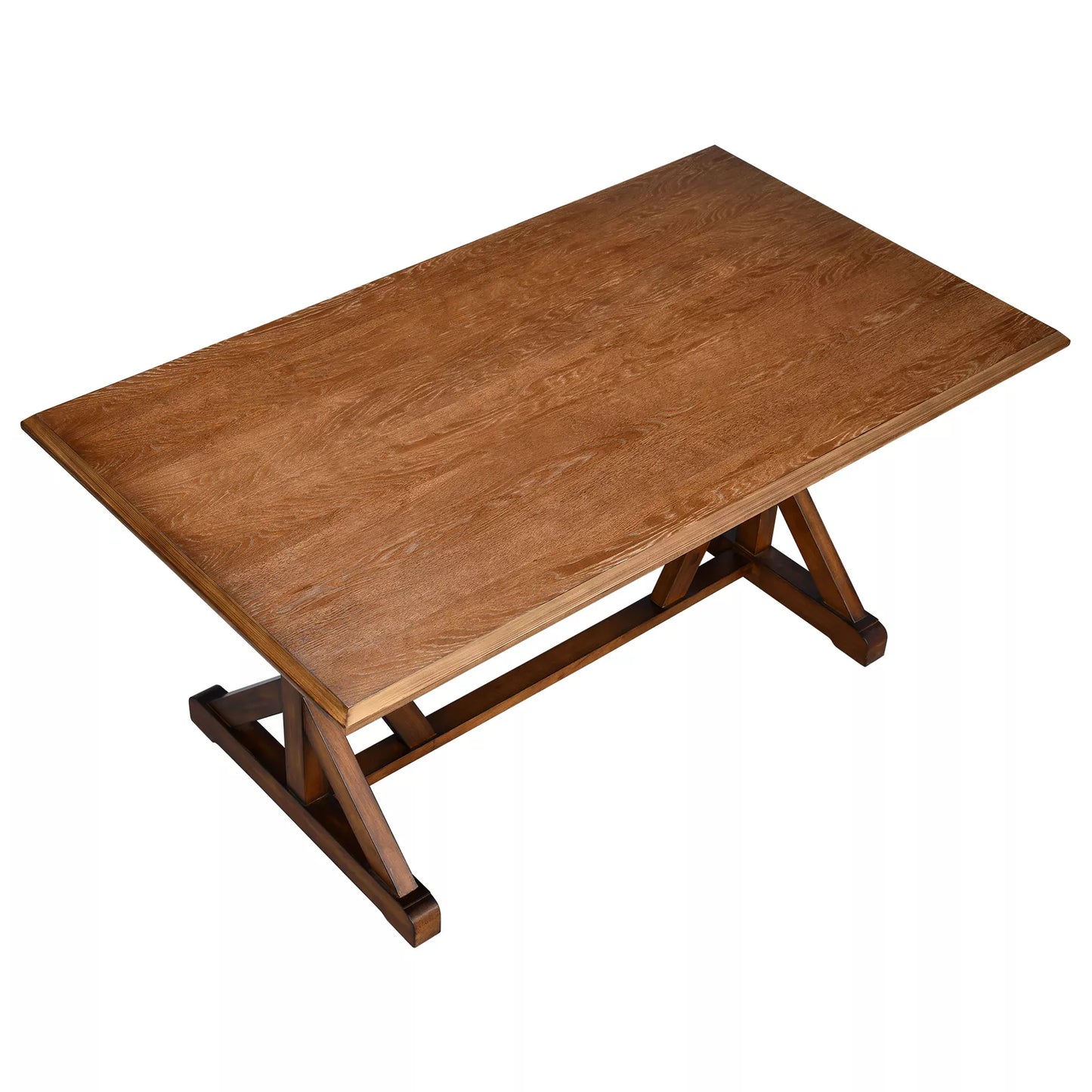 Conor Solid Wood Farmhouse Dining Table For 6