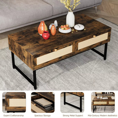 Johns Rattan Coffee Table