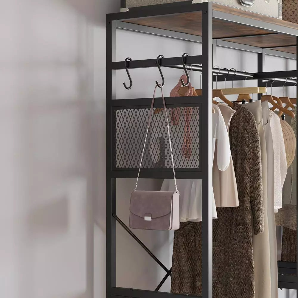 78" Heavy Duty Wardrobe Clothes Rack