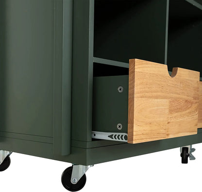 Kiera Rolling Kitchen Island Cart