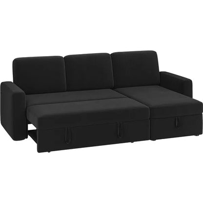 Pull Out Convertible L Shaped Sectional Couch