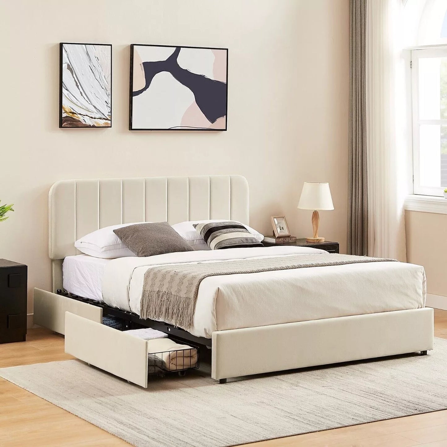 Diaz Plateform Bed Frame With Storage