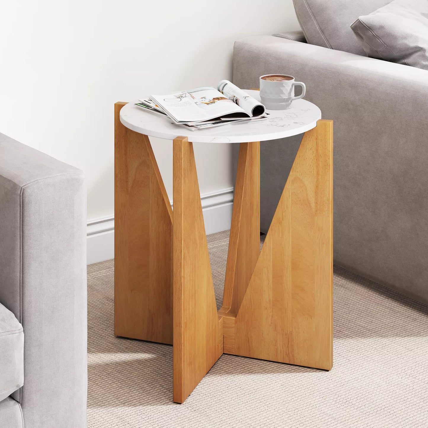 Morse Marble Nightstand Table