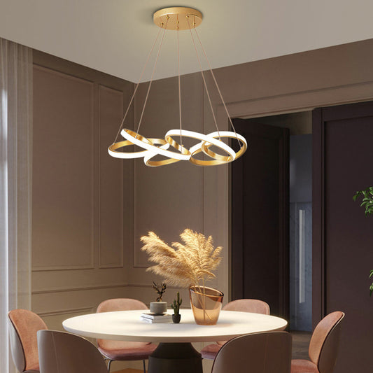 Infinity Curl Modern Dining Room Chandelier