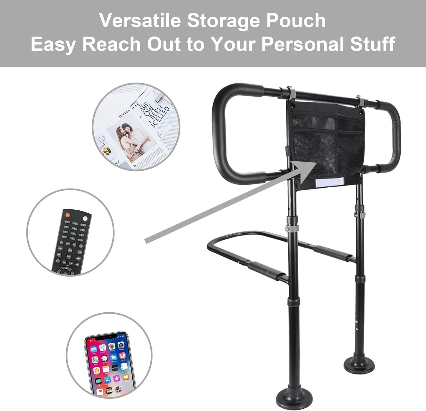 Senior Safety Bed Rail (Extendable Handle)