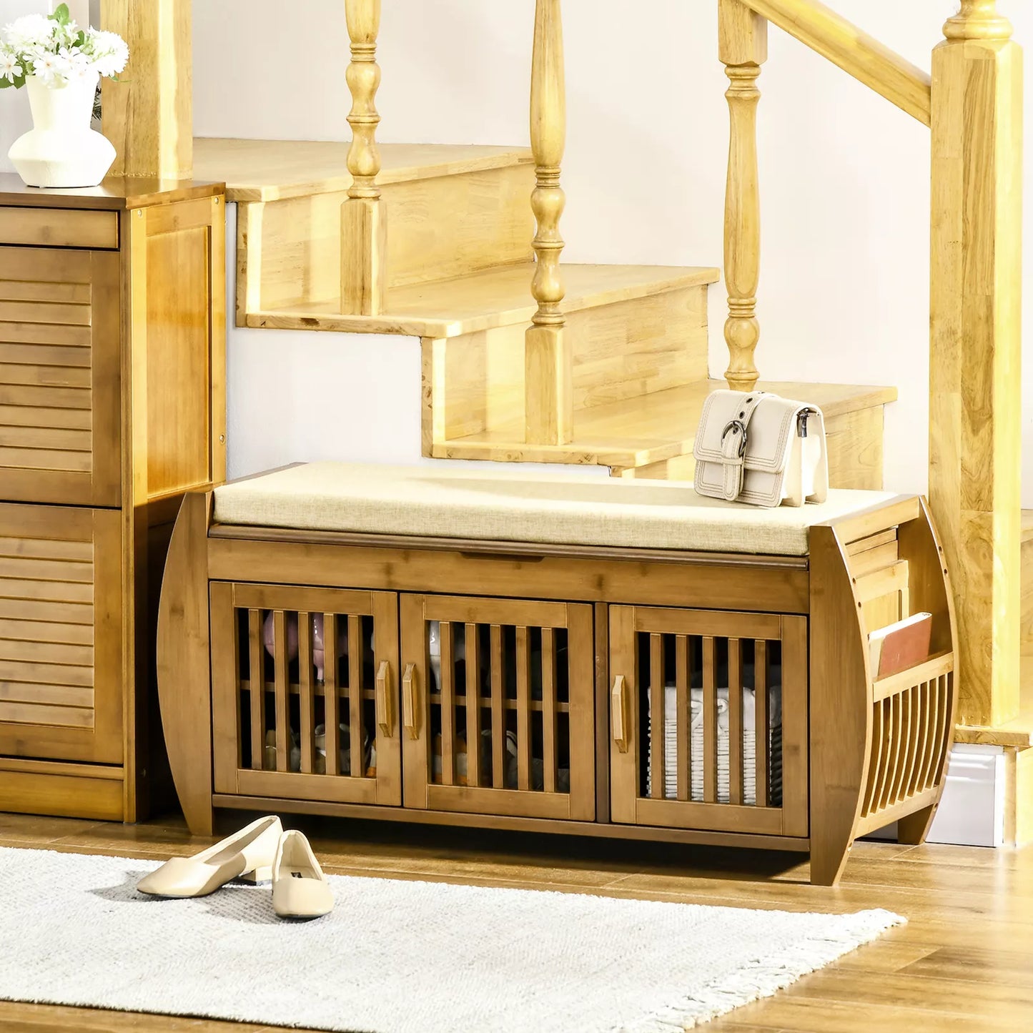 Beth Entryway Shoe Storage Bench