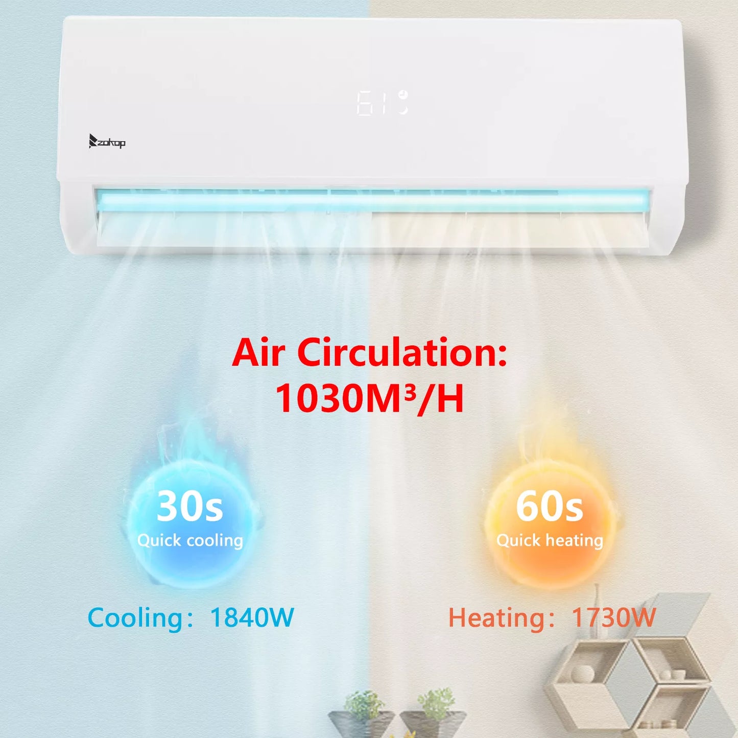 18000 BTU Mini Split Heat Pump Air Conditioner