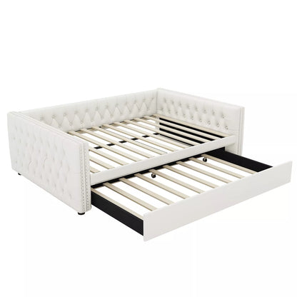 Monty Full Upholstered Trundle Daybed