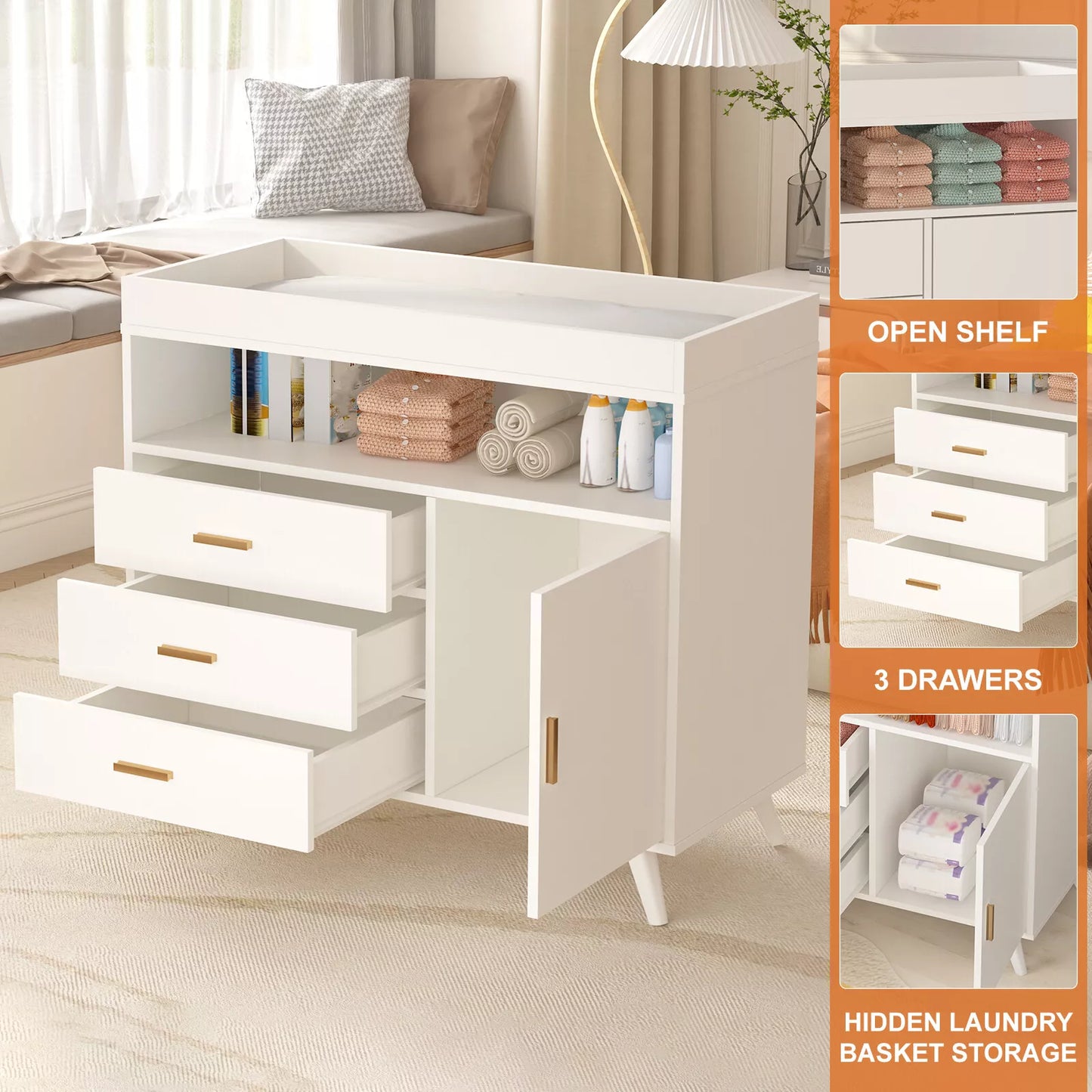 Bowen Nursery Changing Table Dresser