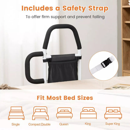 Elderly Safety Bed Rail (Double Handle)