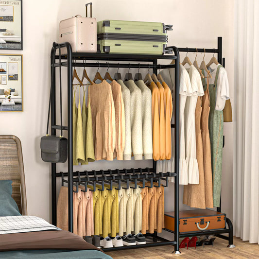 58" Heavy Duty Wardrobe Clothes Rack