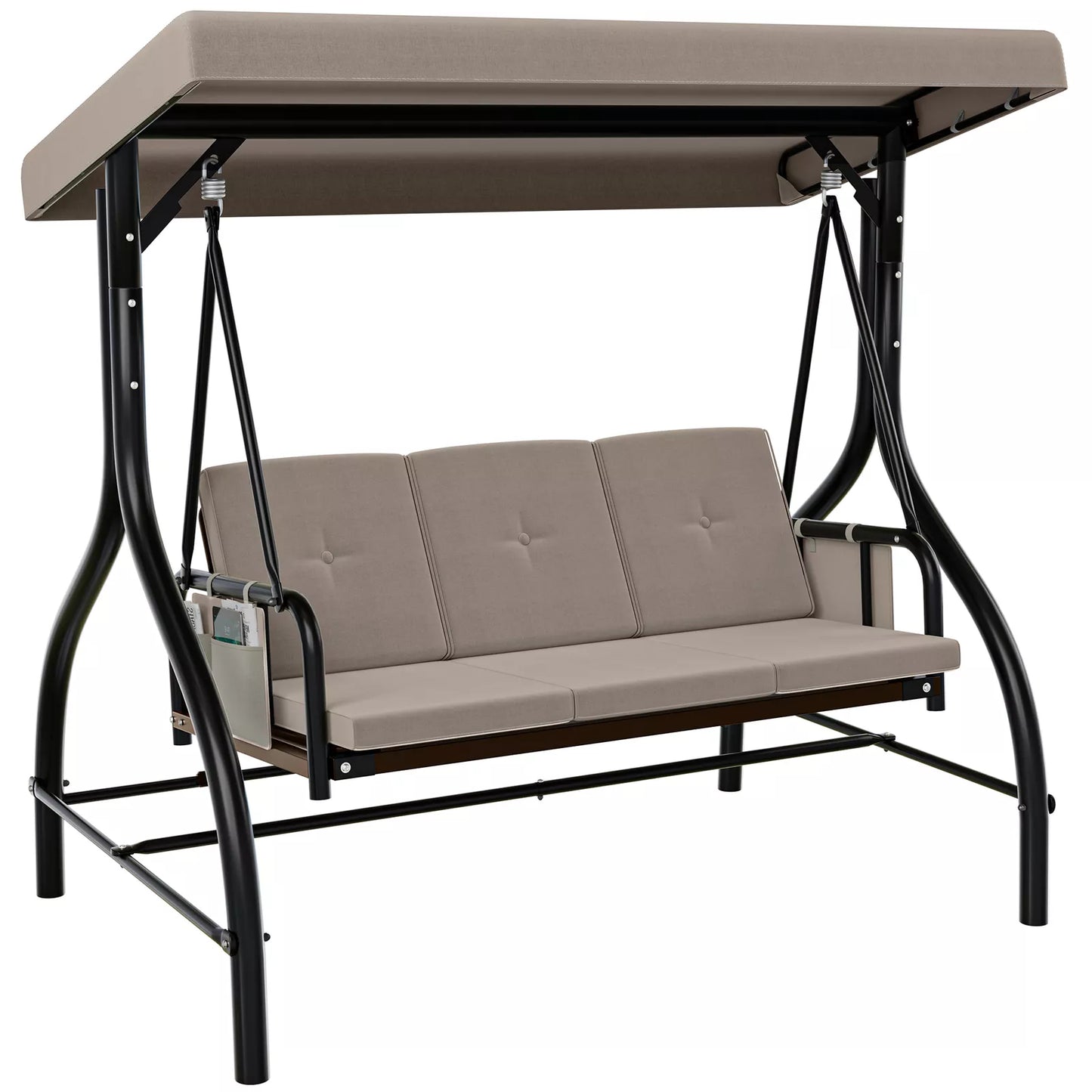 Outdoor Canopy Cushioned Patio Swing