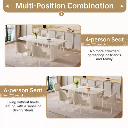 Haris Modern Dining Table Set For 6