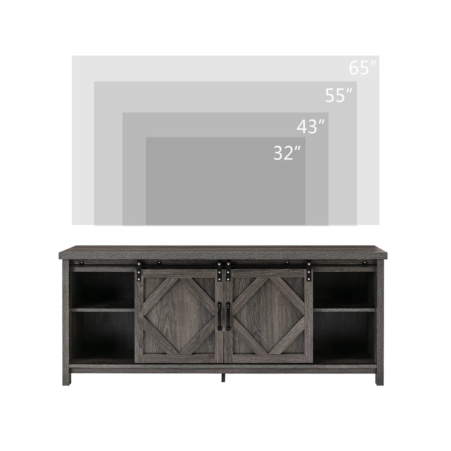 Rosa Farmhouse TV Media Cabinet Console