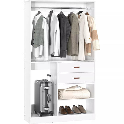 39" Walk In Closet System With Drawers