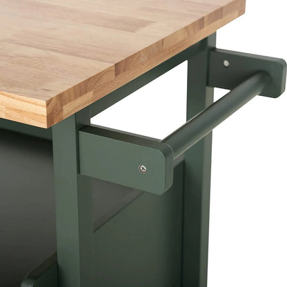 Kiera Rolling Kitchen Island Cart