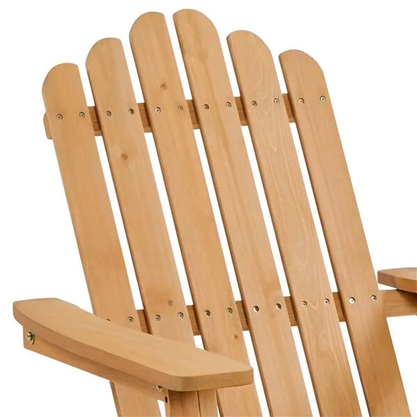 Outdoor Wood Adirondack Lounger Chair