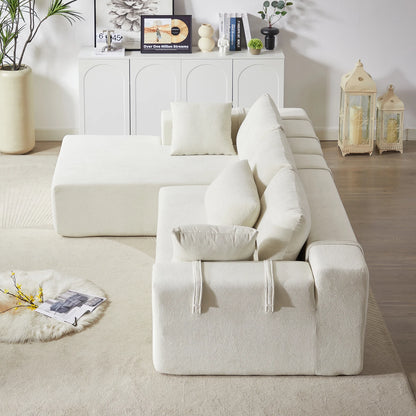 Modern Modular L Shaped Sectional Sleeper Couch