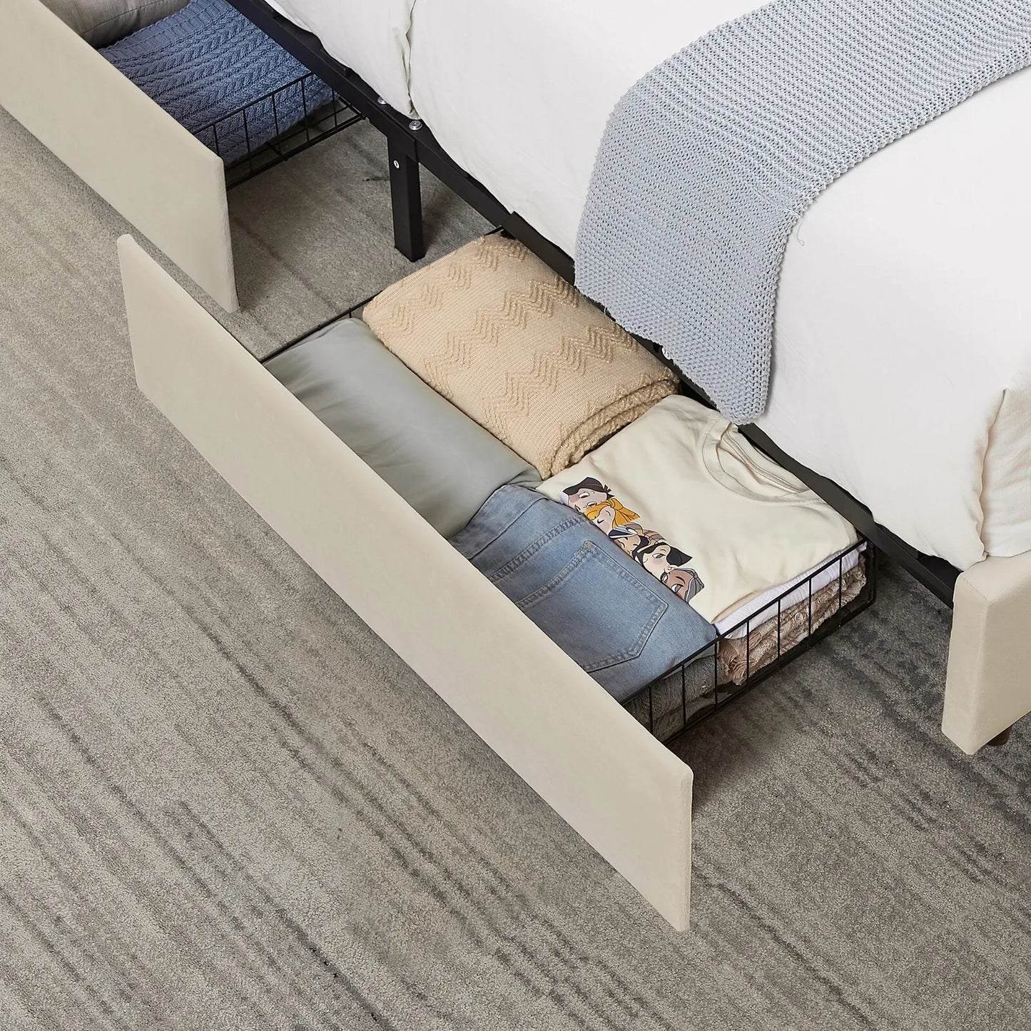 Diaz Plateform Bed Frame With Storage