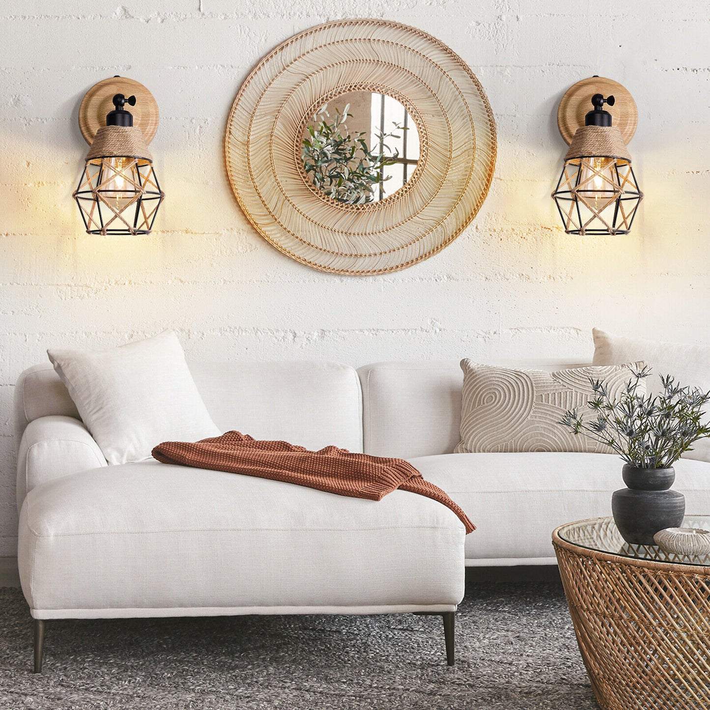 Farmhouse Wall Scone Light (Set of 2)