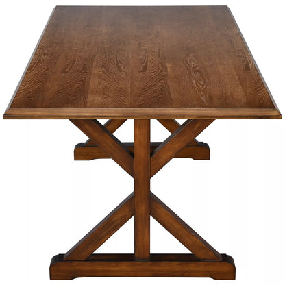 Conor Solid Wood Farmhouse Dining Table For 6