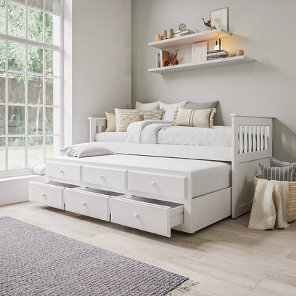 Jada Single Trundle Bed With Pull Out