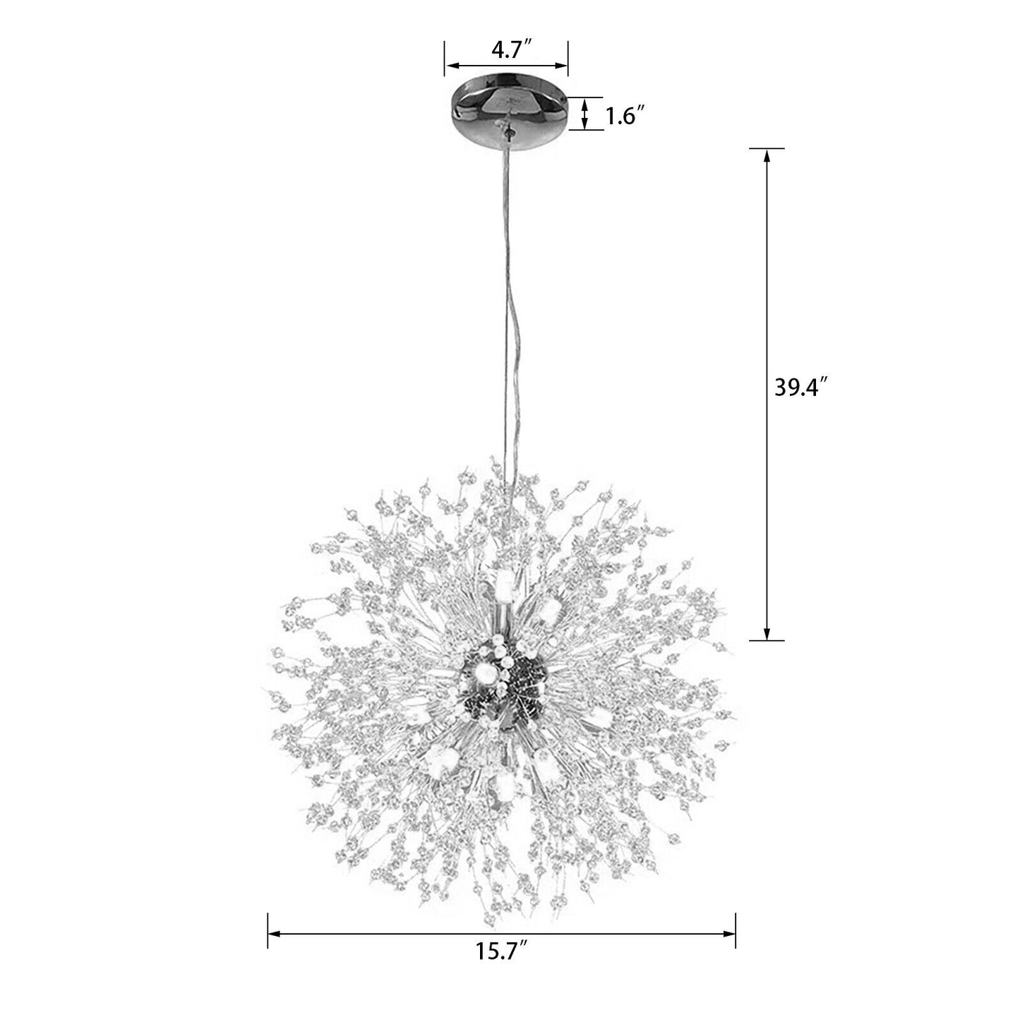 Sparks Sputnik Modern Dining Room Chandelier