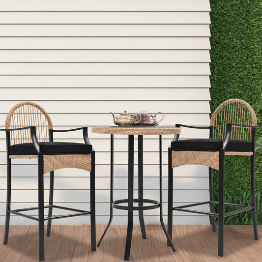 Oneal 3 Pieces Outdoor Patio Dining Set