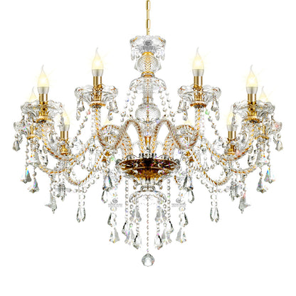 10 Candles Crystal Dining Room Chandelier