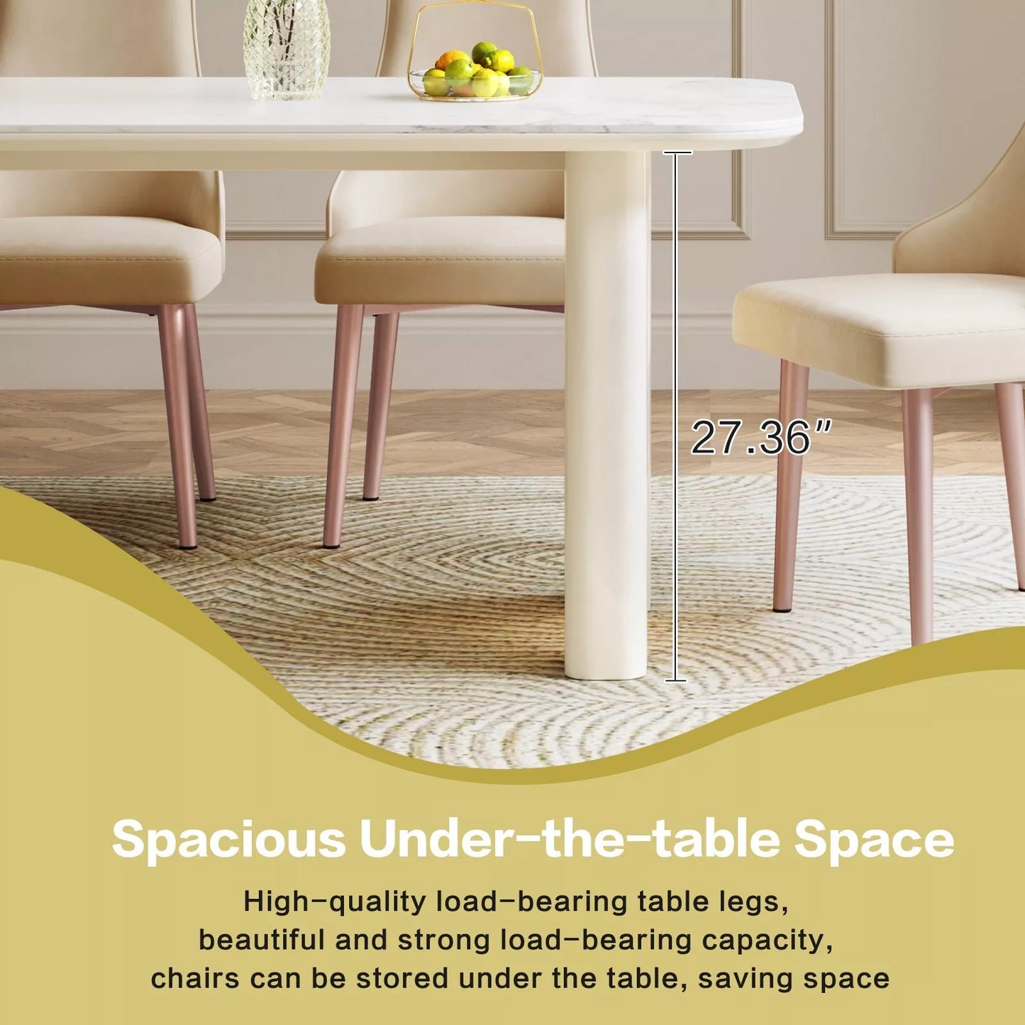 Fern Modern Dining Table Set For 6