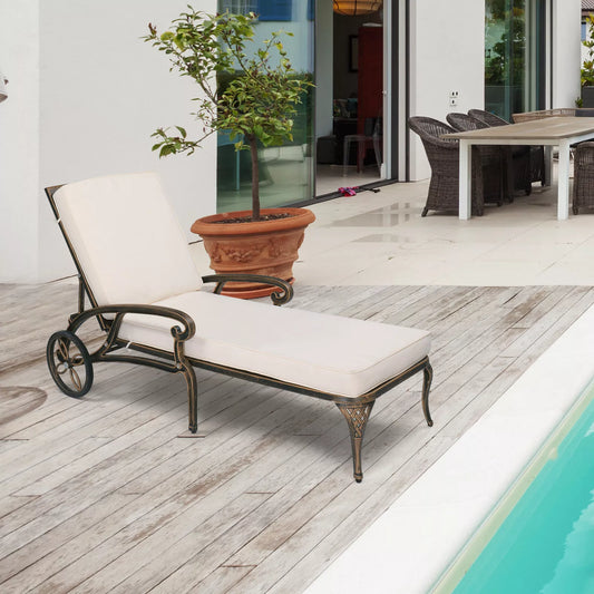 Outdoor Cushion Pool Chaise Lounger