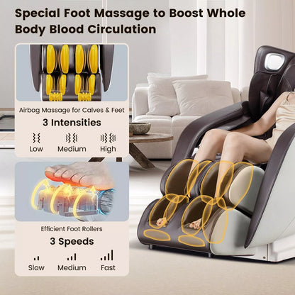 Full Body Zero Gravity Shiatsu Heating Massage Chair