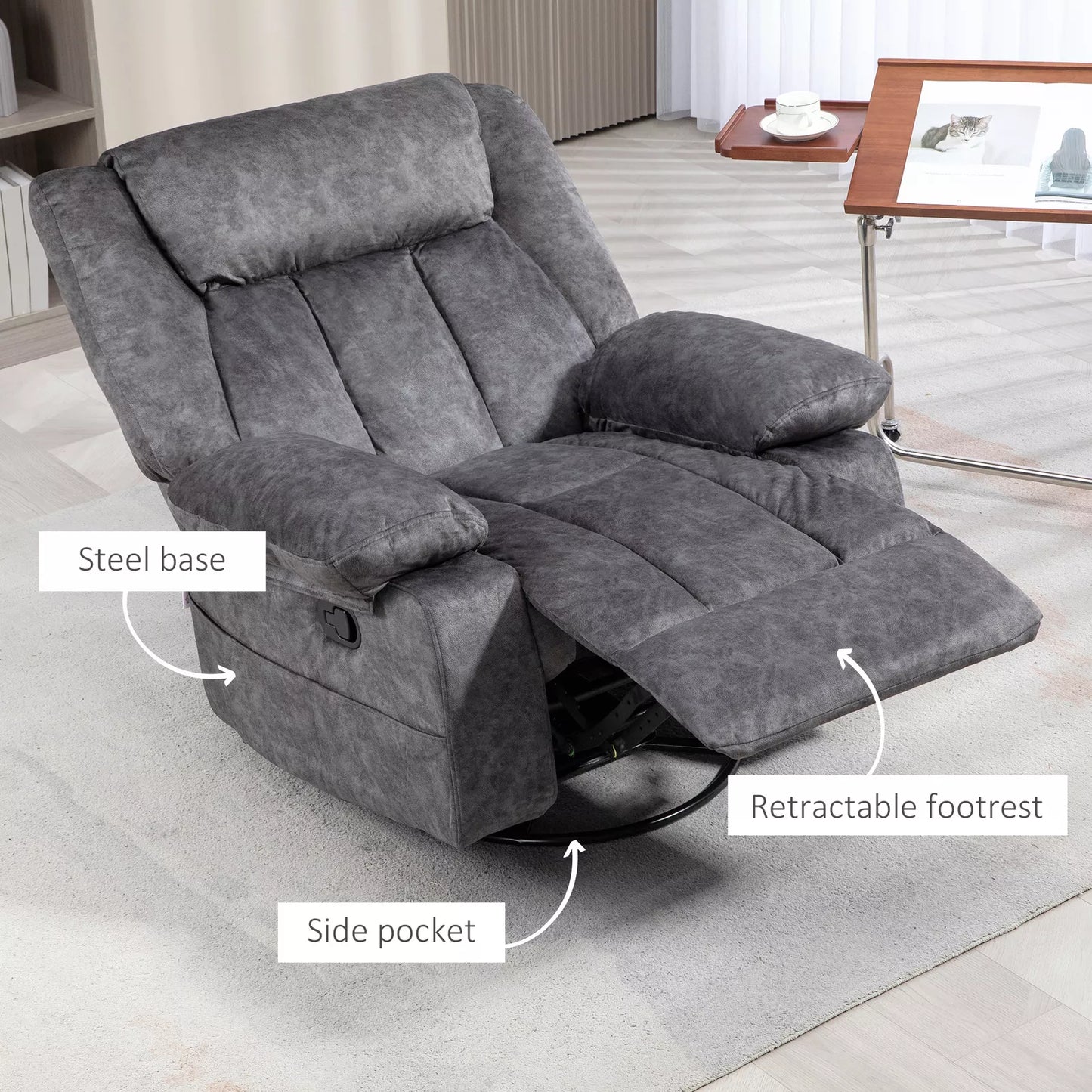 Pugh Oversized Wide Recliner Chair