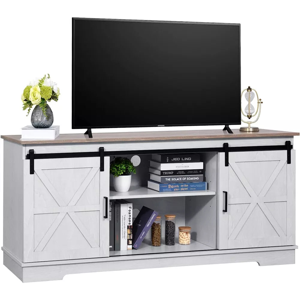 Anna Farmhouse TV Media Cabinet Console