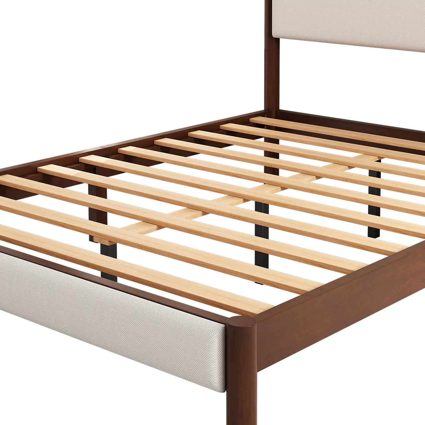 May Queen Size Mid Century Bed Frame