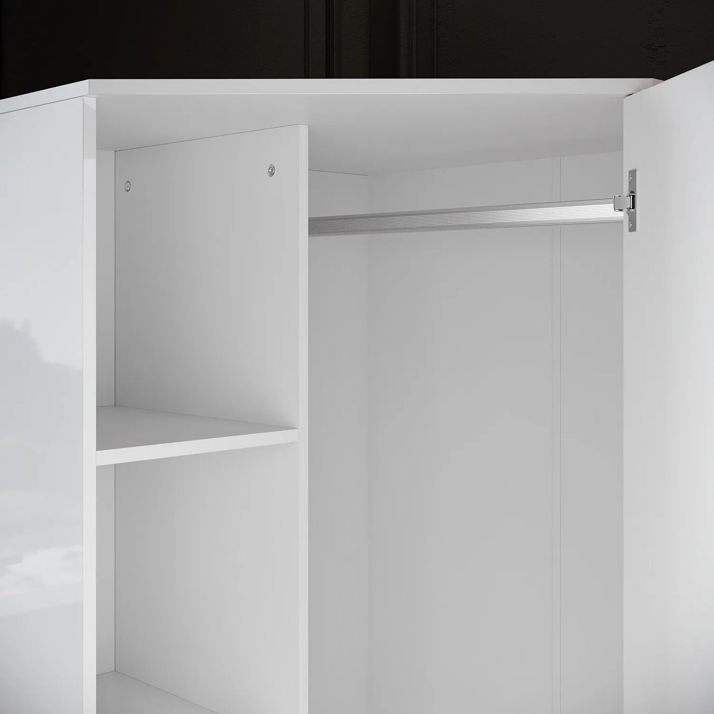Leah Bedroom Corner Mirrored Wardrobe