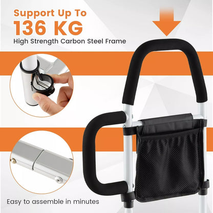 Elderly Safety Bed Rail (Double Handle)